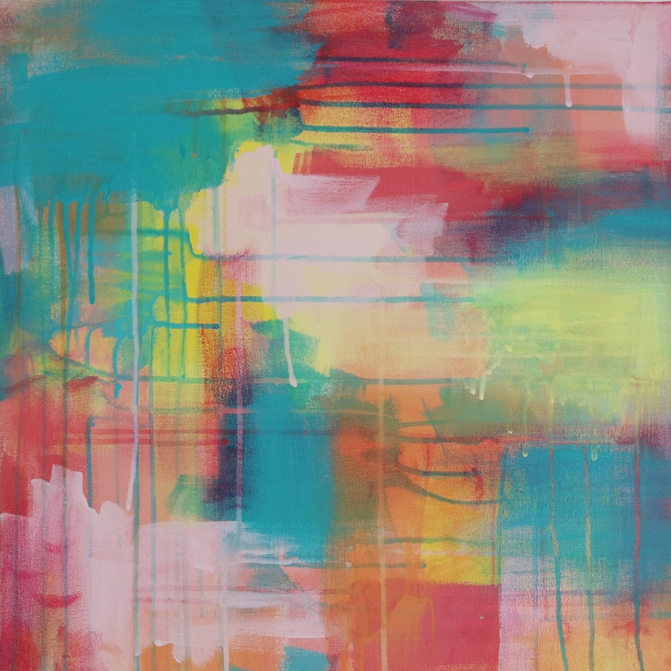 Abstract Acrylic Canvas Art - Little Yellow Wanderer - Image 3