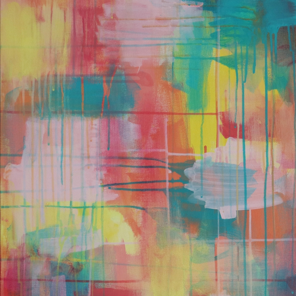 Abstract Acrylic Canvas Art - Wanderer - Image 2