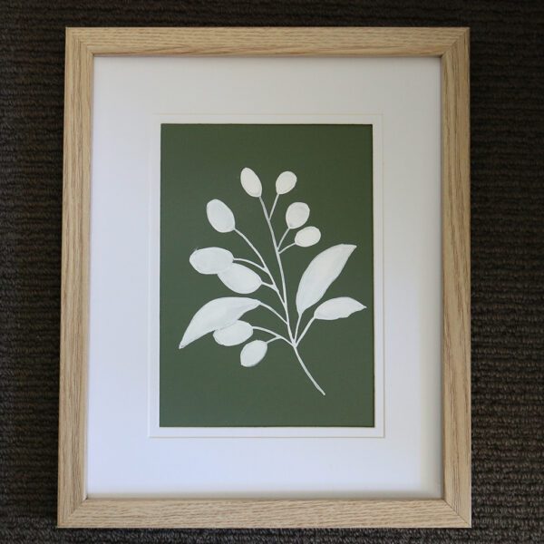 Moments by Charlie - Journey of Creative Pursuits | Adelaide artist Charlie Albright // Framed wildflower buds drawing painted with gouache paint | Available on Bluethumb, Etsy and artist's website