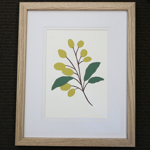Moments by Charlie - Journey of Creative Pursuits | Adelaide artist Charlie Albright // Framed wildflower buds drawing painted with gouache paint | Available on Bluethumb, Etsy and artist's website