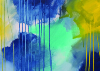 Framed A3 Fine Art (Giclee) Print by South Australian abstract artist Charlie Albright from Moments by Charlie. Artwork titled River Flow 5.